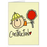 Male Construction Worker Greeting Card