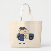 Male Police Officer Tshirts and Gifts Canvas Bag