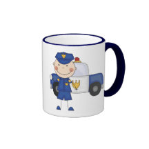 Male Police Officer Tshirts and Gifts Coffee Mug