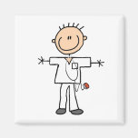 Male Stick Figure Nurse Tshirts and Gifts Refrigerator Magnet