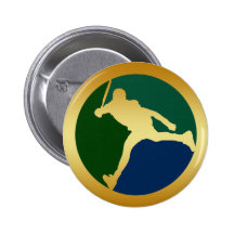 MALE TENNIS PLAYER PINBACK BUTTON