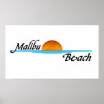 Malibu Beach Sunset Print