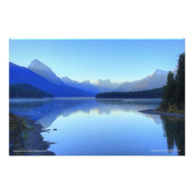 Maligne Lake Morning Photo Print