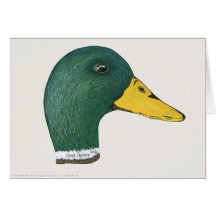 Mallard Duck (Drake), Watercolor Greeting Cards