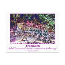 Mallards VS Leopard Canvas Print