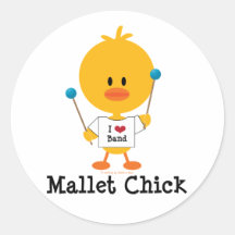 Mallet Chick Stickers
