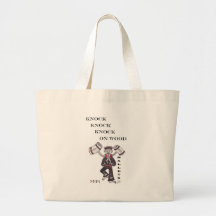 Mallets - Knock Knock Knock on wood Canvas Bag