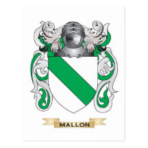 Mallon Coat of Arms (Family Crest) Post Cards