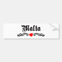 Malta Bumper Stickers