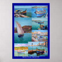 Maltese Boats Posters