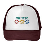MALTESE Mum Paw Print 1 Hats