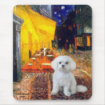 Maltese (R) - Terrace Cafe Mouse Pads