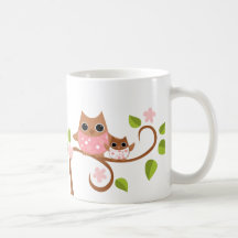 Mama and Baby Owls Mug