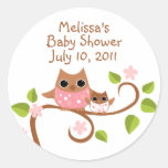 Mama and Baby Owls Stickers