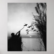 Man Duck Hunting Posters