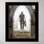 Man & His Guitar Poster