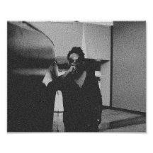Man In Black Photographic Print