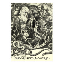 Man Is But A Worm Business Cards