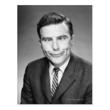Man Making Face Postcard