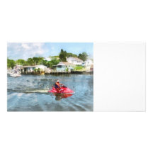 Man on Jet Ski Tuckerton Seaport Photo Cards