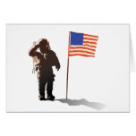 Man on the moon - Astronaut Greeting Card