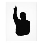 man pointing up shadow invitations