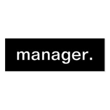 Manager Business Card