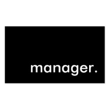 manager. business card template