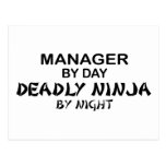 Manager Deadly Ninja by Night Post Card