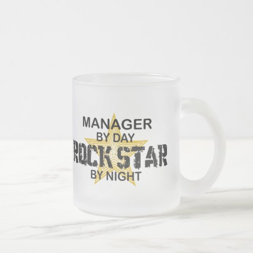 Manager Rock Star by Night Mugs