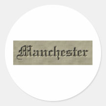 manchester co. round sticker