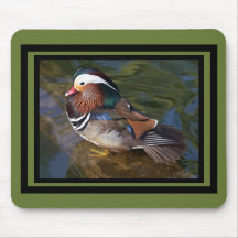 Mandarin Duck - Mossy Mousepad