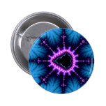 Mandelbrot Cross Pinback Buttons