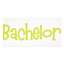 Mandi-Bachelor-Ylw Personalized Photo Card