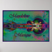 Mandoline Musique Print