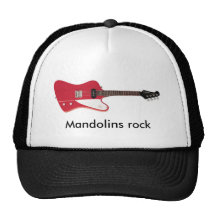 Mandolins Rock electric mandolin trucker hat
