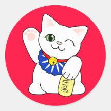 Maneki Neko Lucky Cat Stickers