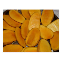Mango slices post cards