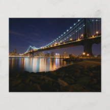 Manhattan Bridge at Night Personalized Flyer