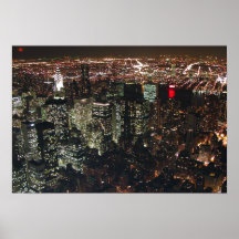 Manhattan By Night Poster