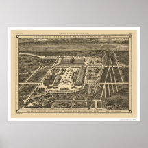 Manhattan New York Worlds Fair Map 1883 Posters