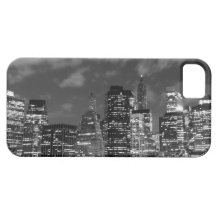 Manhattan Skyline At Night, New York City iPhone 5 Case