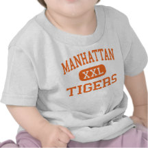 Manhattan - Tigers - High - Manhattan Montana Tee Shirts