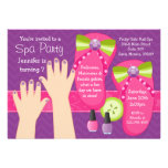 Mani Pedi Spa Birthday Party Invitation