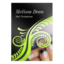 Manicure Pedicure Salon Technician Business Card business cards