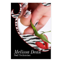 Manicure Pedicure Salon Technician Business Card business cards