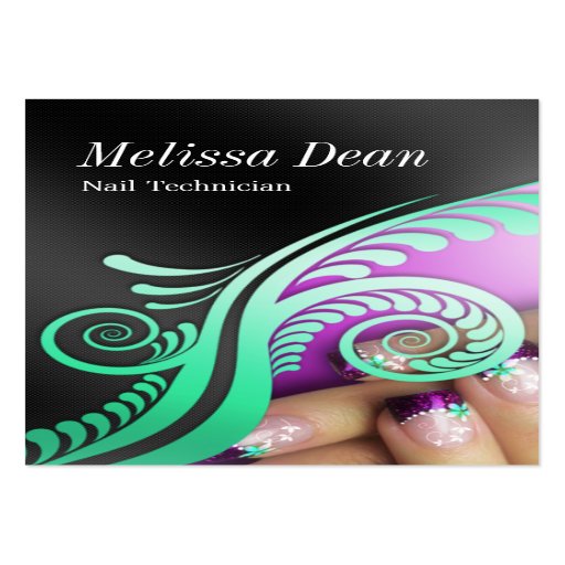 Manicure Pedicure Salon Technician Business Card