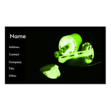 Manicurist In Black & Green Business Card
