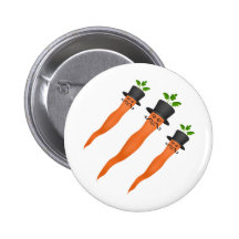 Manly fancy carrot with a handlebar moustache button