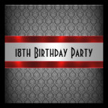 Man's 18th Birthday Invitation invitations